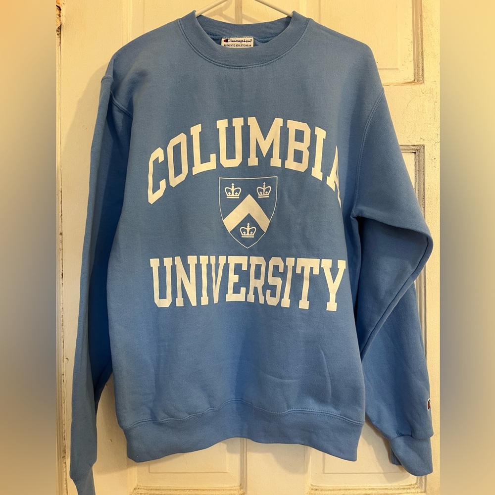 Champion Columbia University Blue Crewneck Sweater in size small